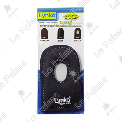 TALONERA ESPOLON PIEL OVA L LYNKO NEGRO