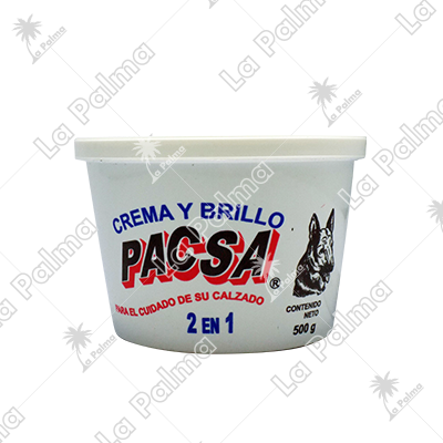 GRASA CREMA PACSA  500 gr NEGRO